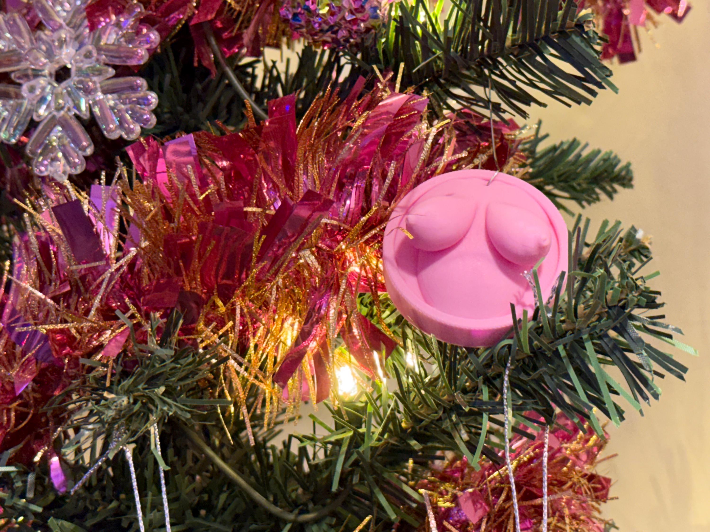 Body Positive Ornament | 3D Printed Curvy Figure | Adult Humor | Discreet Packaging