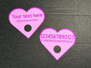 Personalized Valentine Heart Costume Stickers | Custom Text Decorative Accessories | Valentine's Day Gift | Discreet Packaging