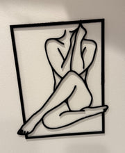 Minimalist Line Art Sculpture | 3D Printed Figure Wall Décor | Discreet Packaging