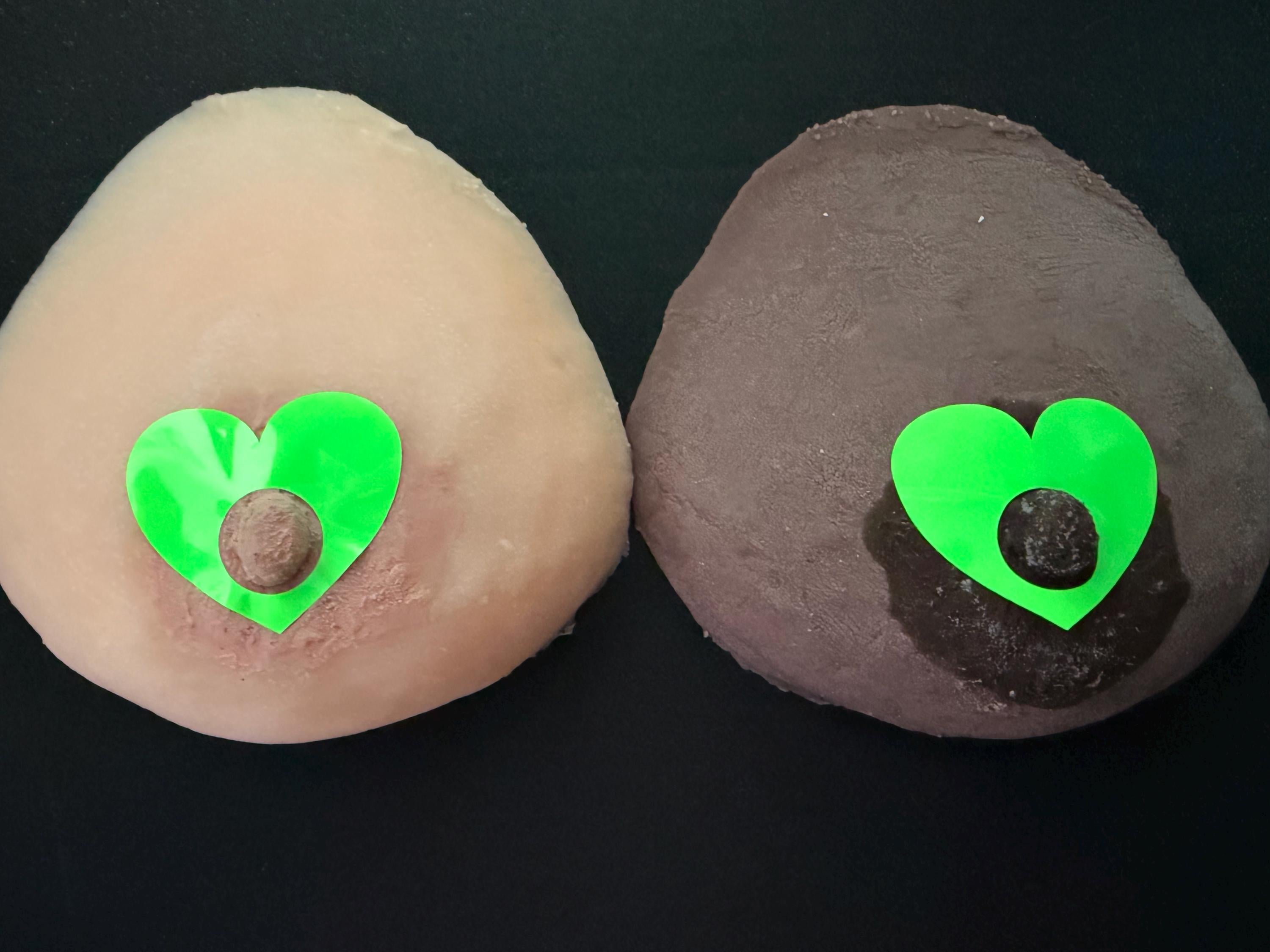 Luminous Green Glow-in-the-Dark Pasties | UV Reactive Shapes | Discreet Packaging