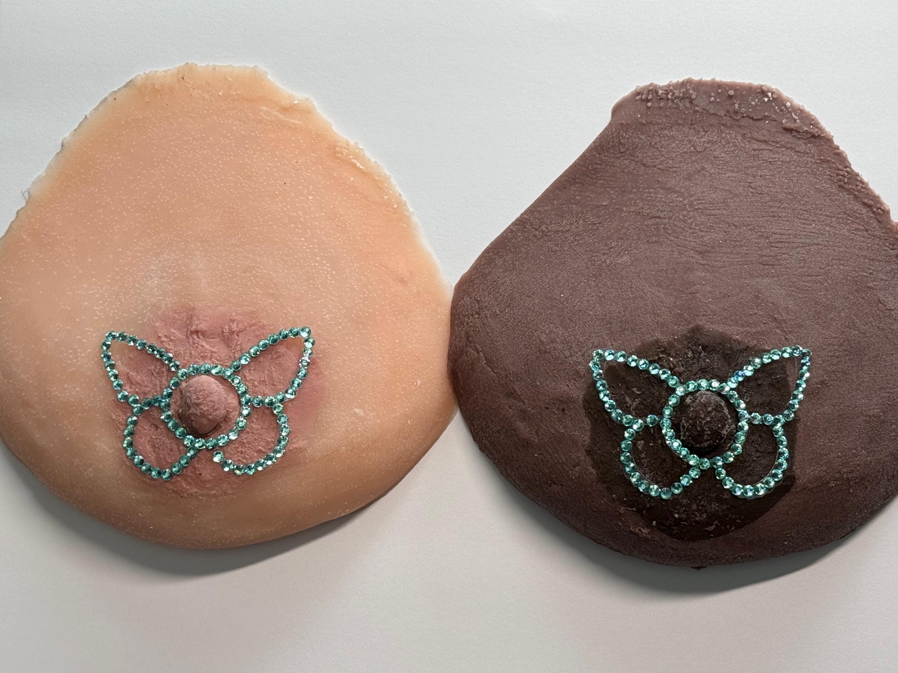 Rhinestone Butterfly Pasties | Rave Festival Body Jewelry | Discreet Packaging