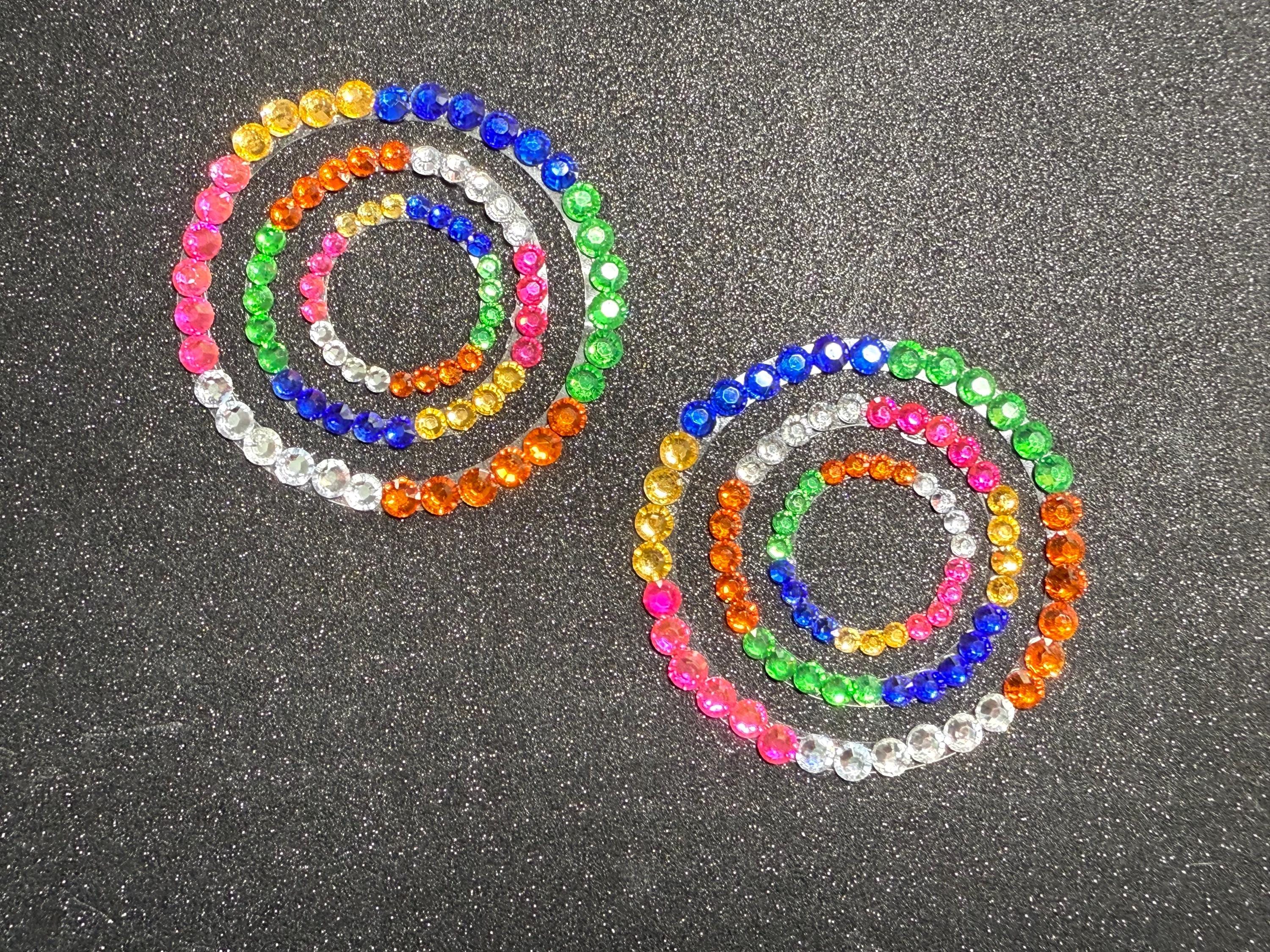 Rhinestone Pasties | Bold Pastel 3-Ring Body Jewelry | Discreet Packaging