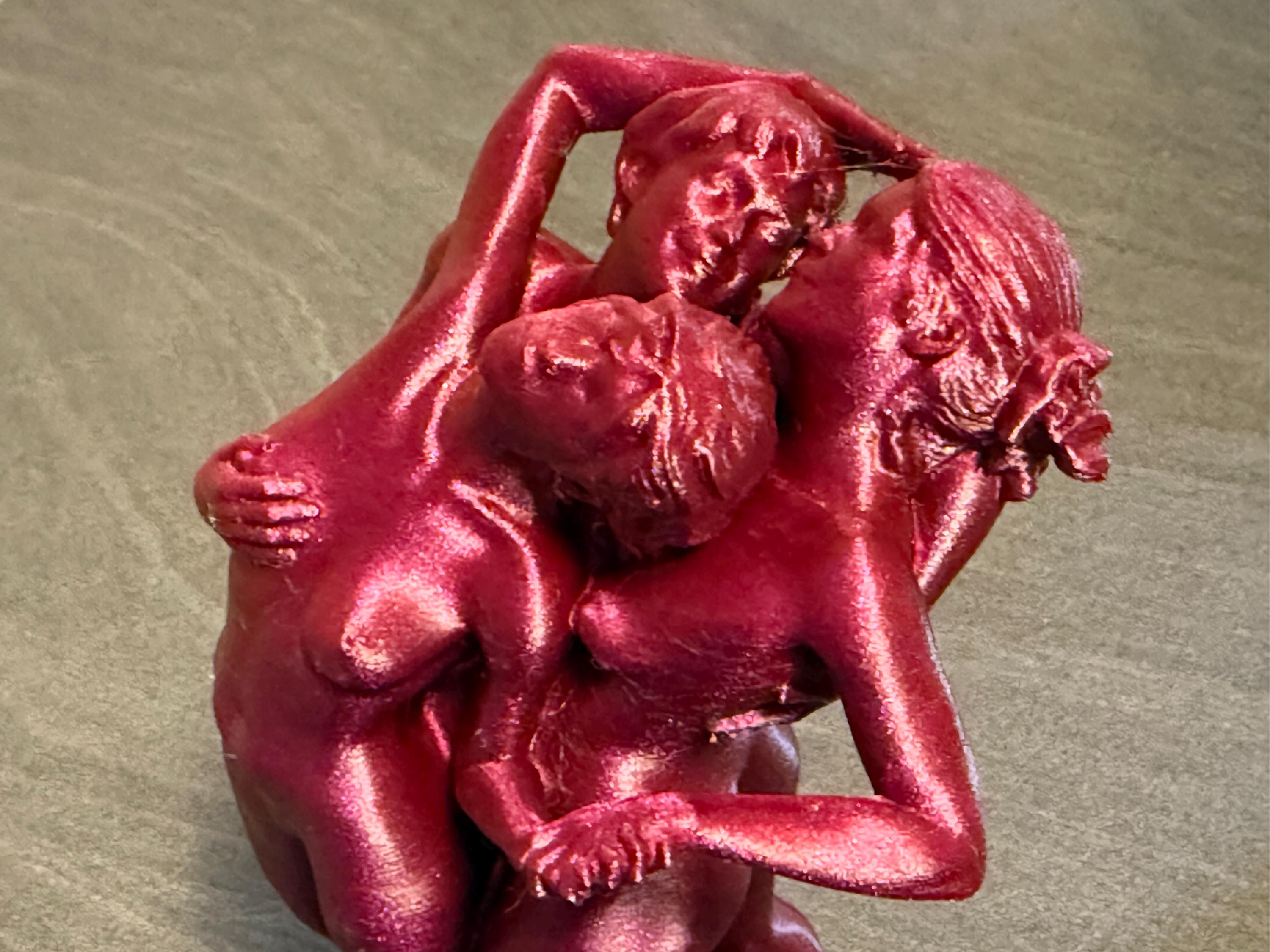 Trio Woman Sculpture | Contemporary Female Form Décor | Handmade Multi-Figure Artwork | Discreet Packaging