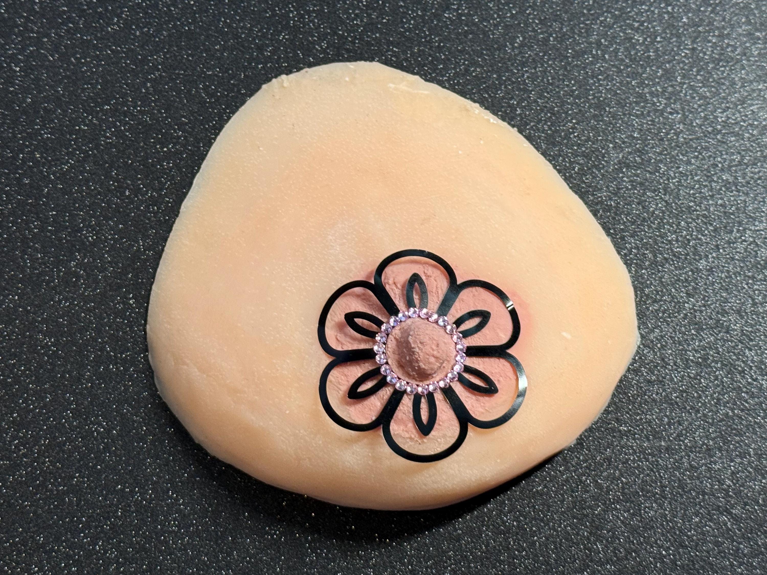 Rhinestone Flower Body Pasty | Rave Festival Body Jewelry | Discreet Packaging
