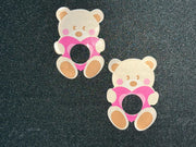 Teddy Bear Heart Pasties | Playful Medical Grade Adhesive Nipple Covers | Discreet Packaging