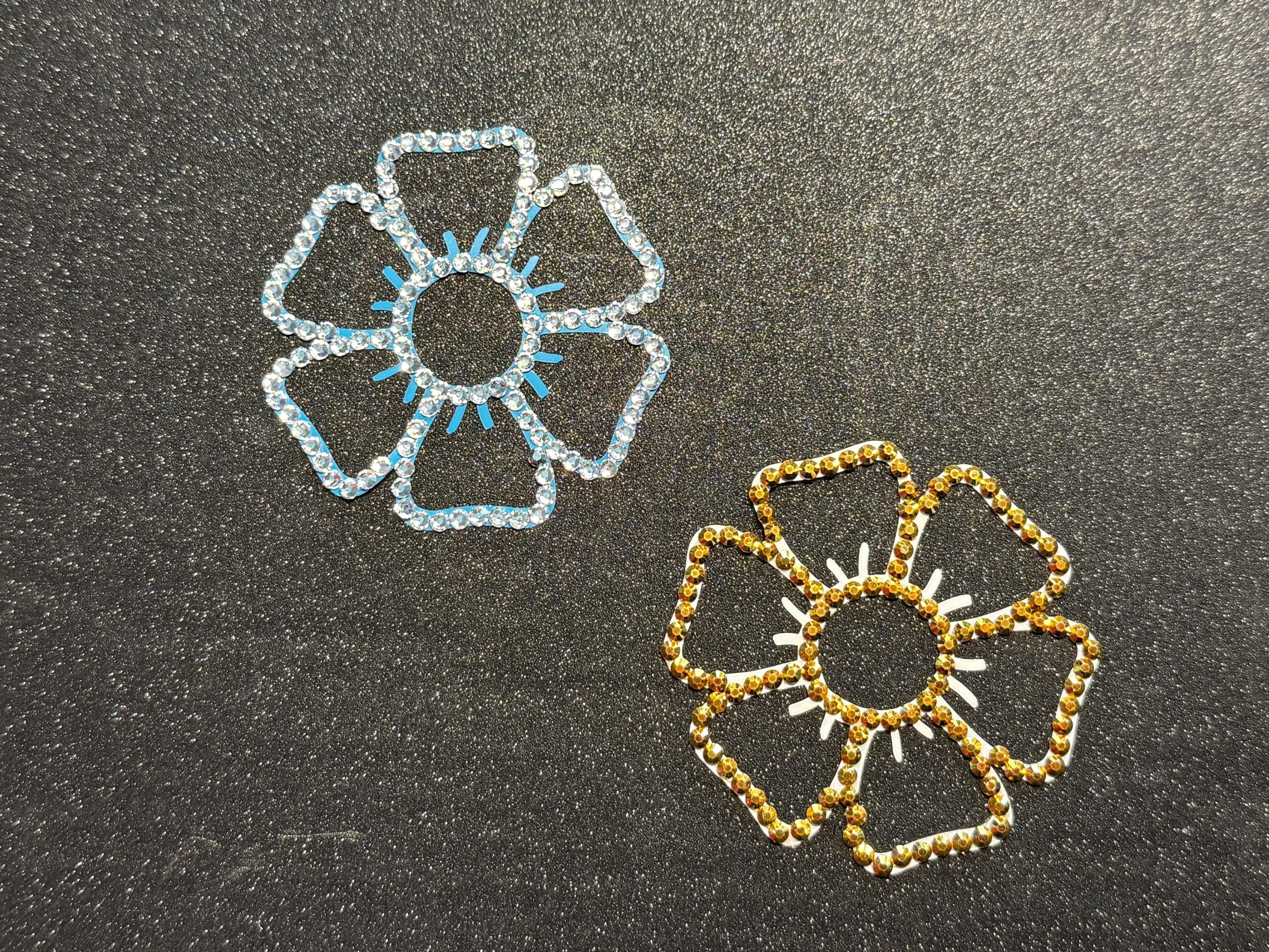 Rhinestone Flower Nipple Pasty | Rave Festival Body Jewelry | Discreet Packaging