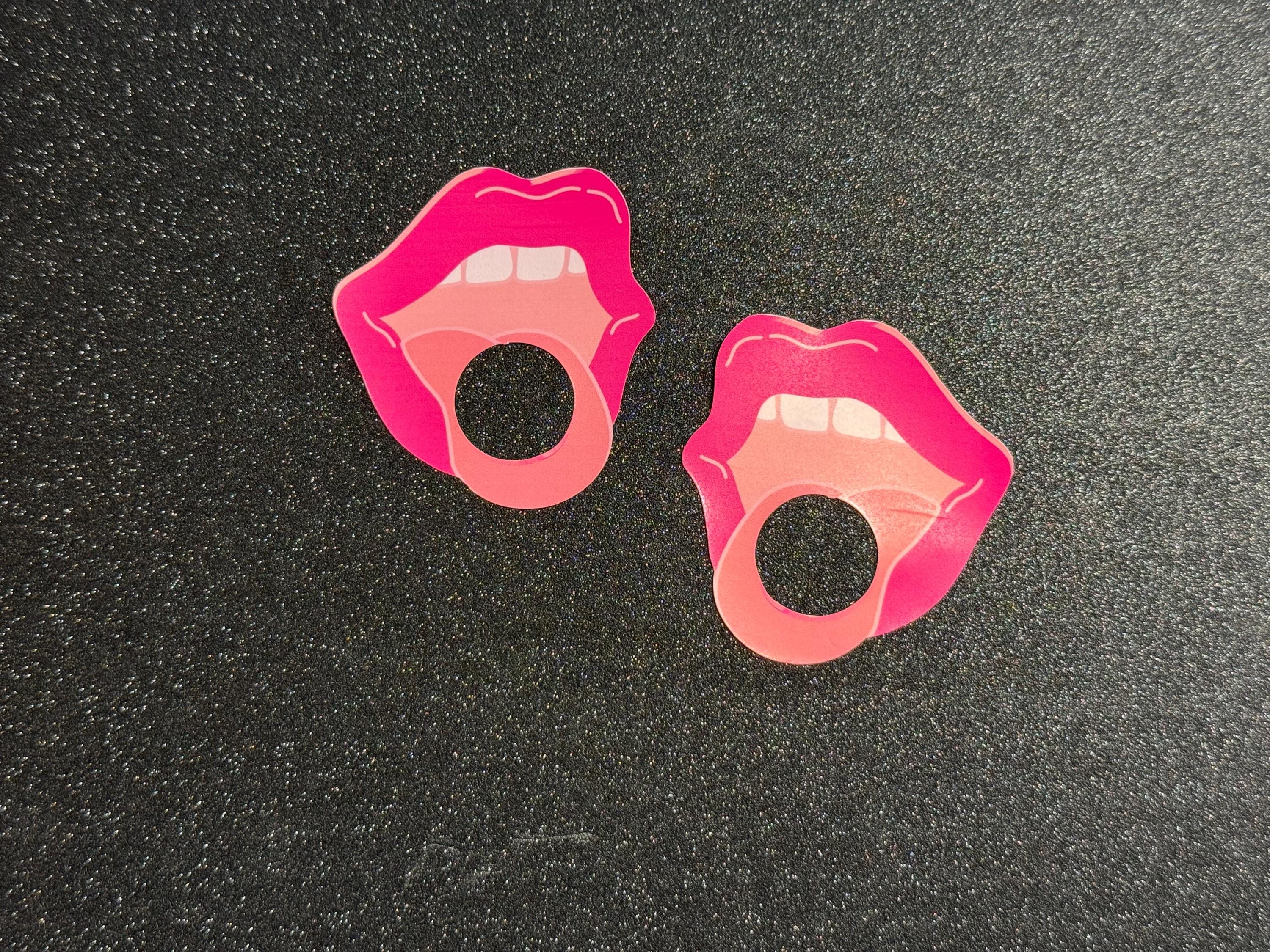 Sweet & Sassy Mouth Nipple Pasties | Licky Lips Stickers | Discreet Packaging