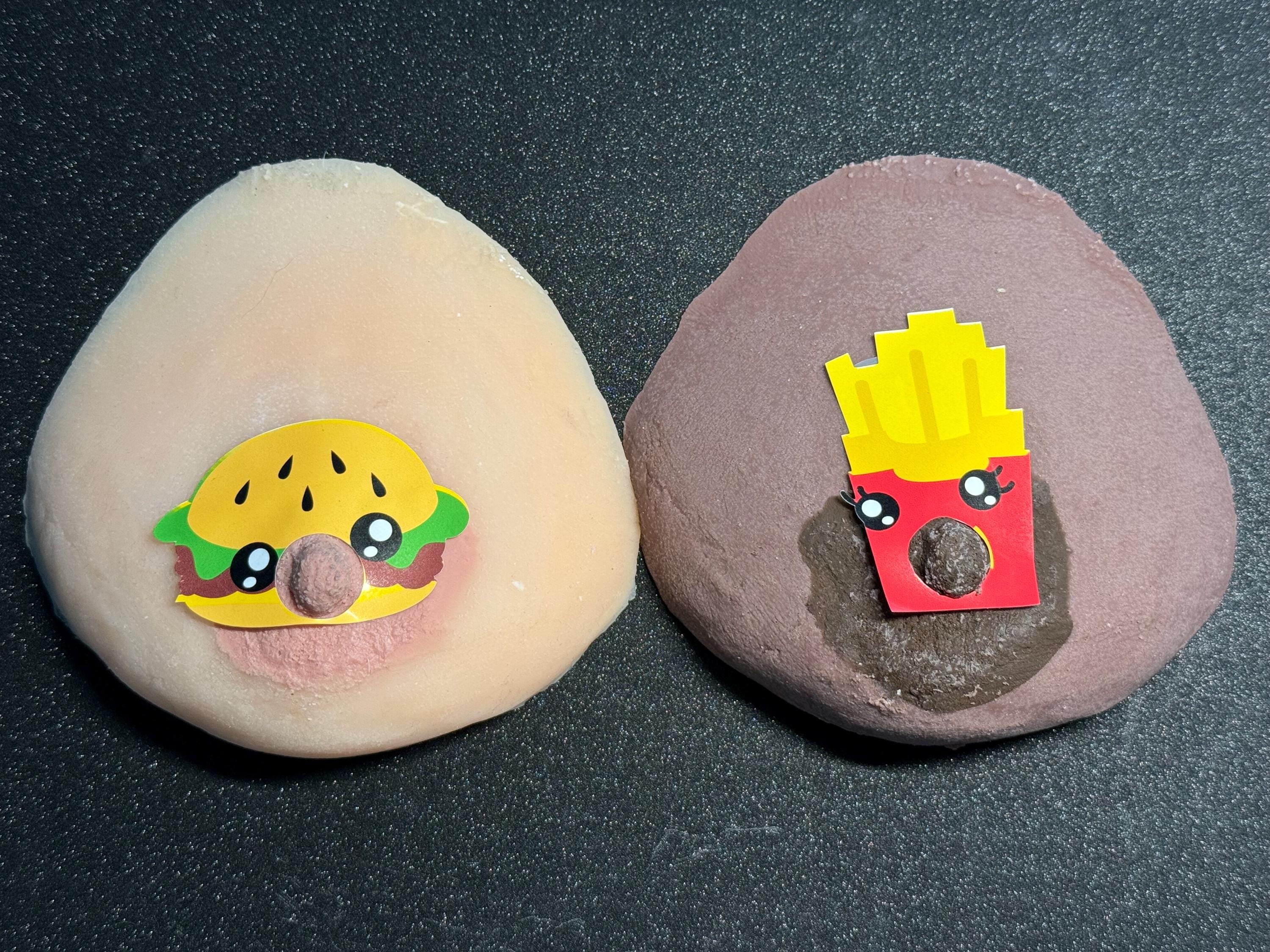 Burger and Fries Nipple Pasties | Playful Food Lover Gift | Discreet Packaging