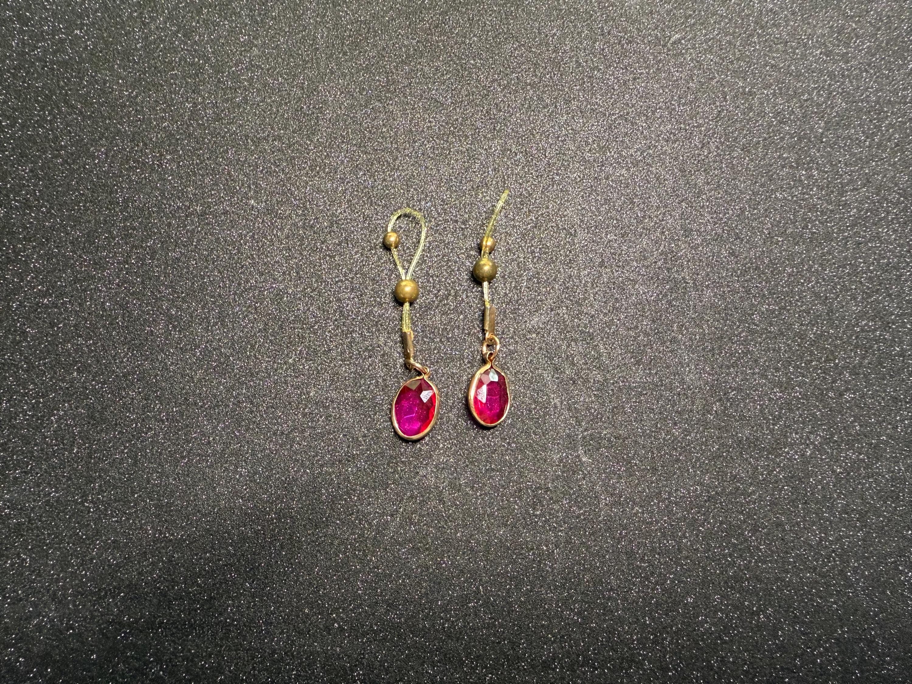 18K Gold Plated Dangling Nip Tips | Oval Charm | Non-Pierced Jewelry | Discreet Packaging