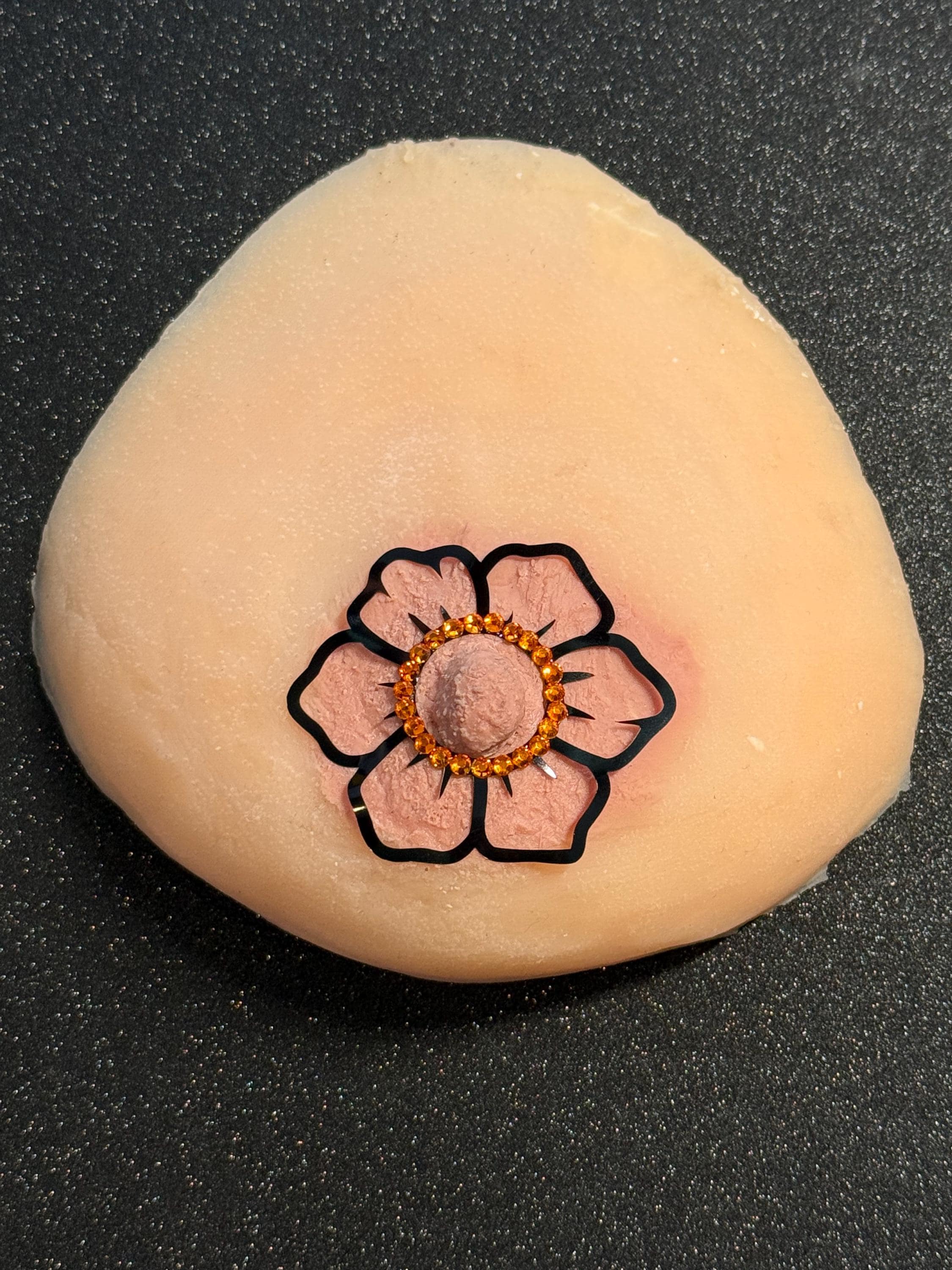 Rhinestone Flower Body Pasty | Rave Festival Body Jewelry | Discreet Packaging