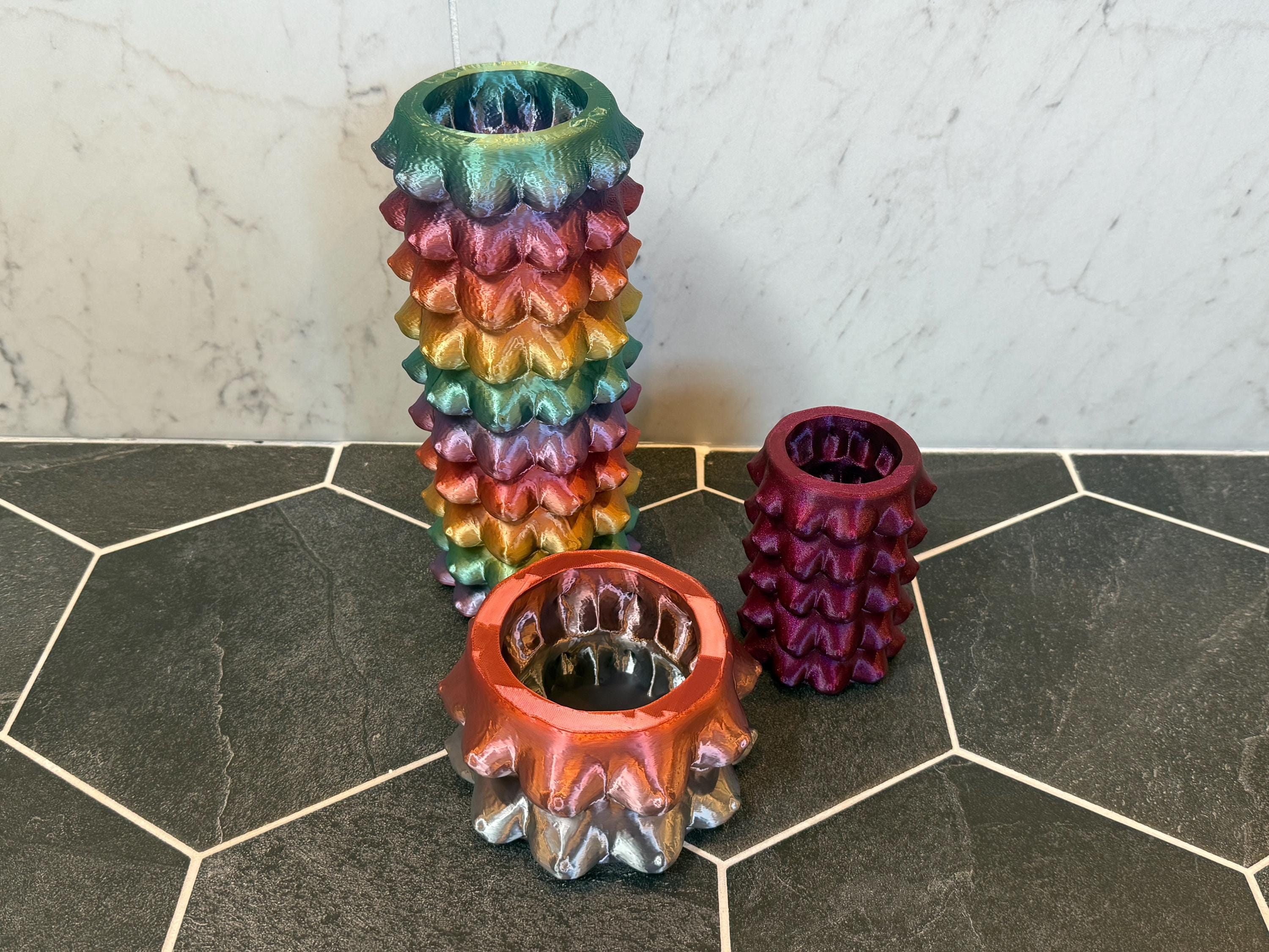 Textured Planter | Trinket Holder | Desk Organizer | Modern Vase | Home Decor | Discreet Packaging