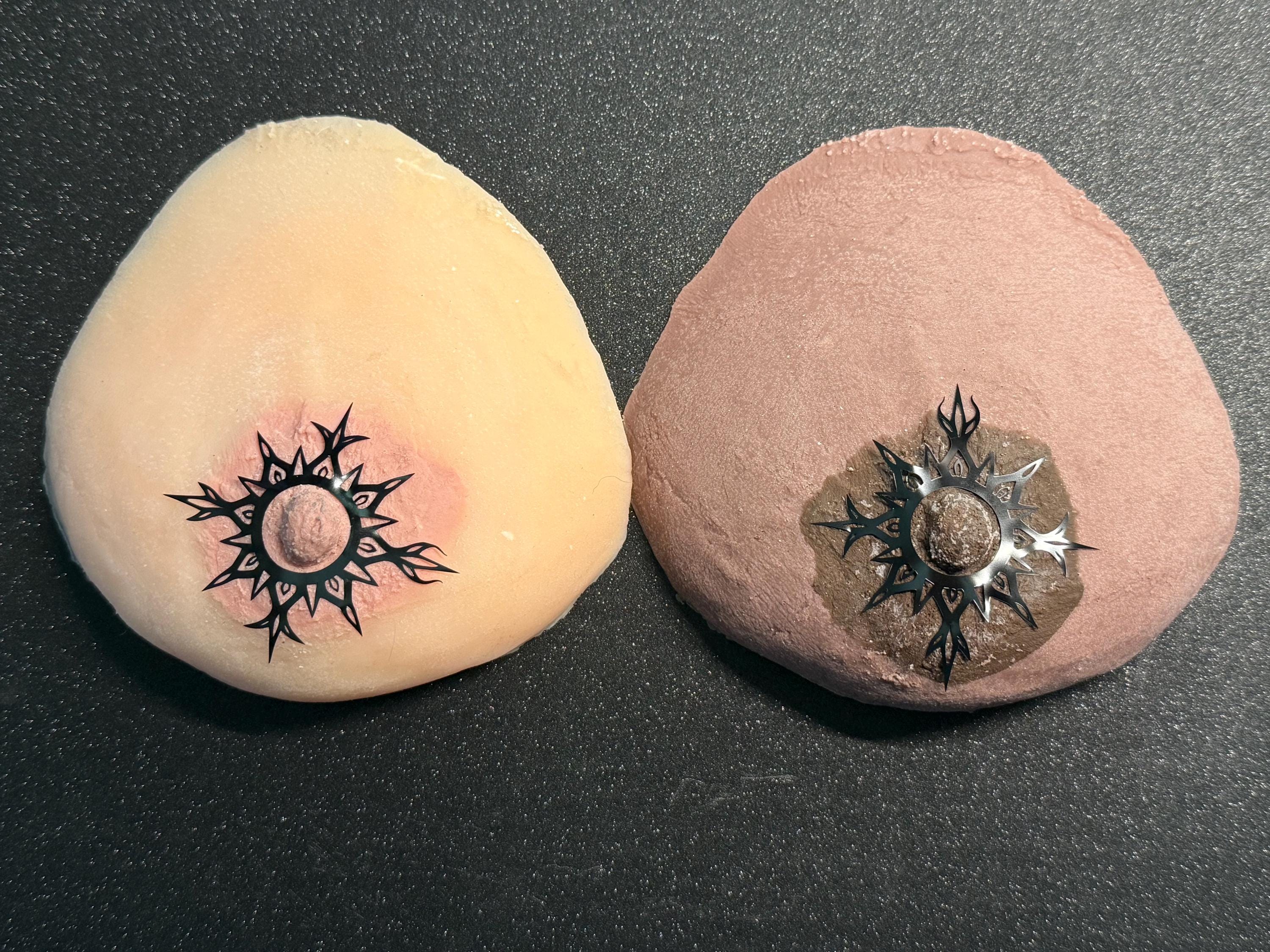 Tribal Sun Pasties: Gothic Blackwork Sunburst Stickers | Discreet Packaging