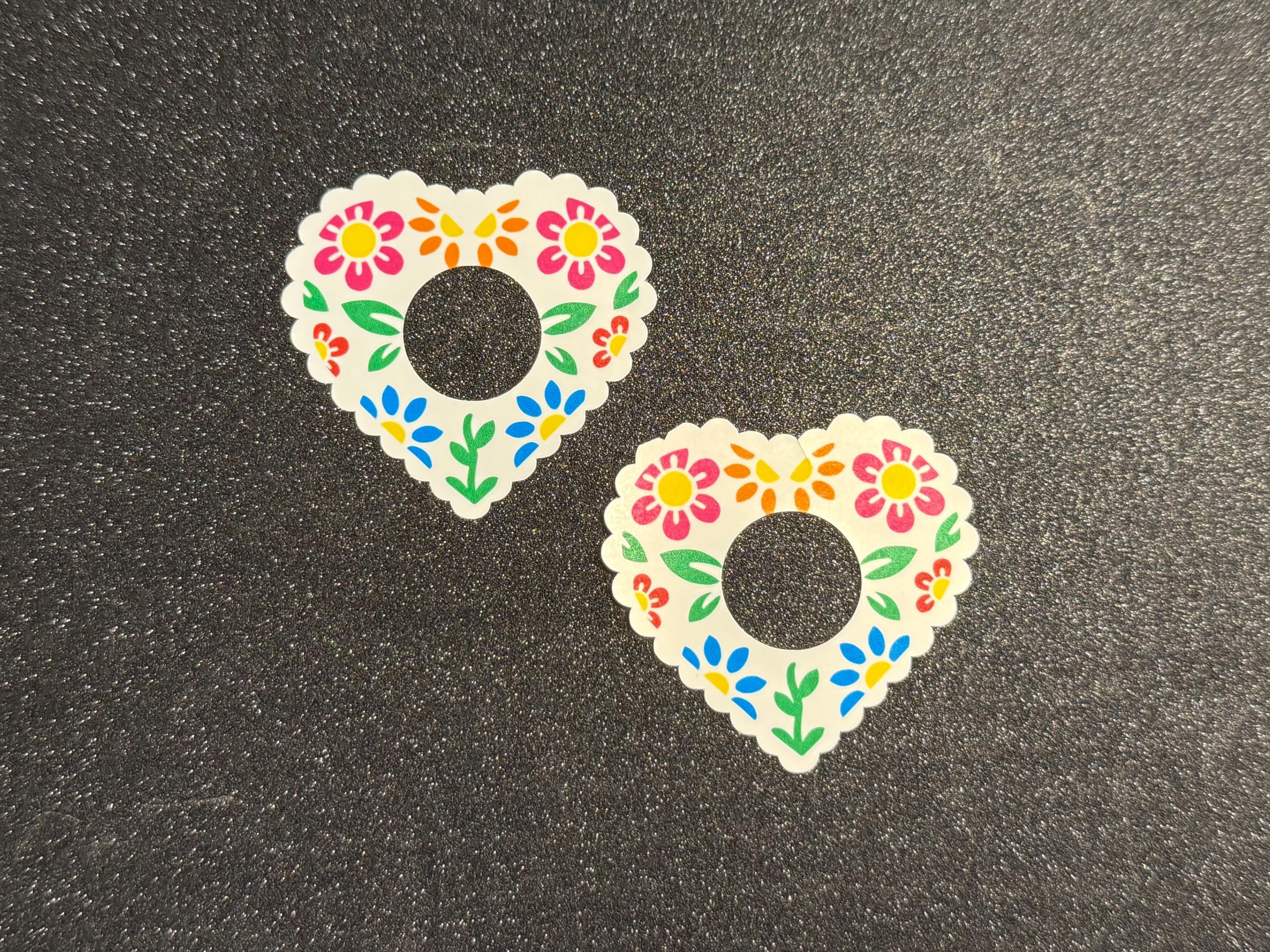 Floral Heart Pasties | Cinco De Mayo Nipple Covers | Discreet Packaging