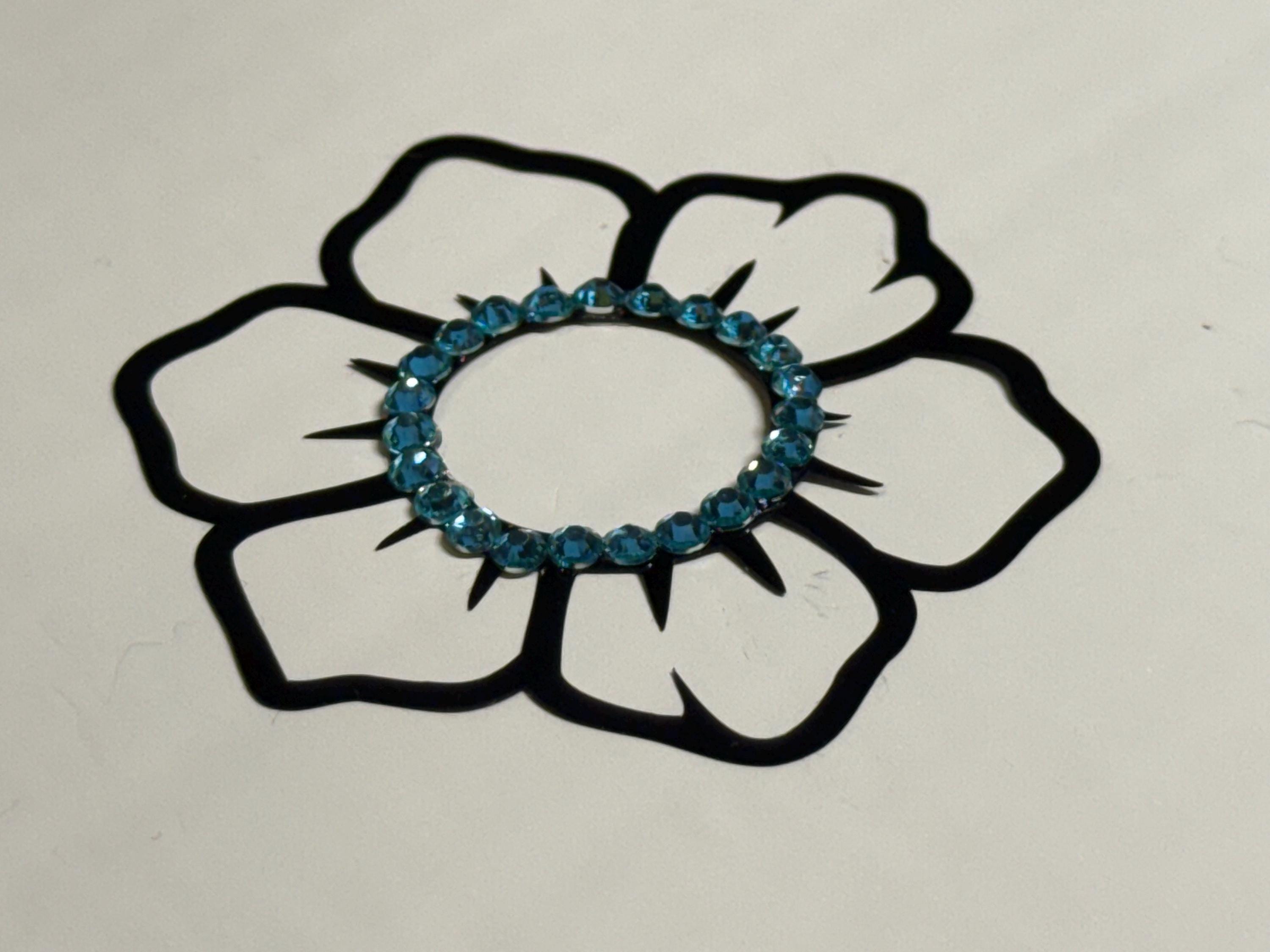 Rhinestone Flower Body Pasty | Rave Festival Body Jewelry | Discreet Packaging