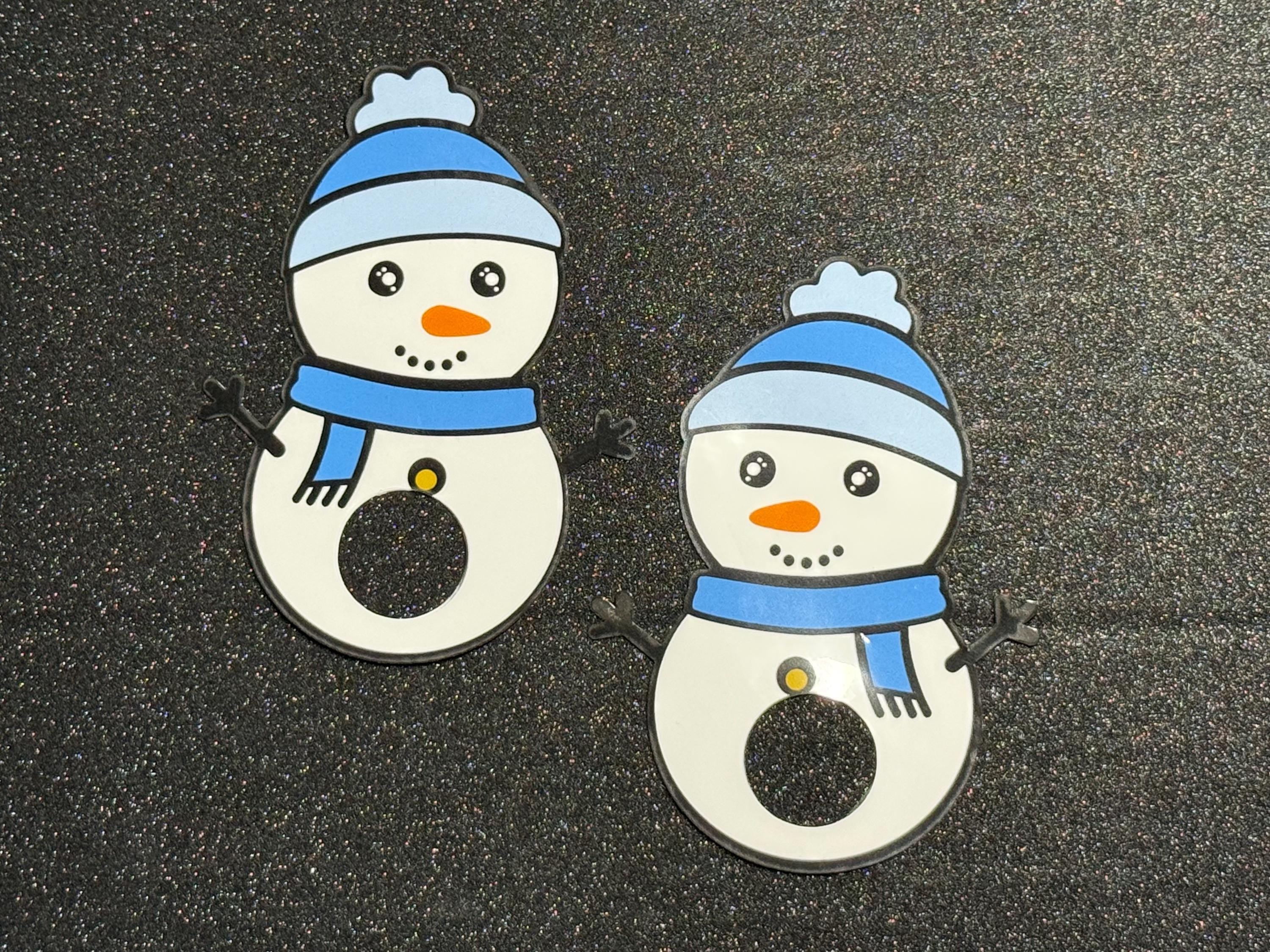 Snowman Nipple Stickers | Blue Scarf Holiday Pasties | Christmas Body Stickers | Winter Party Accessory | Funny Adult Gift