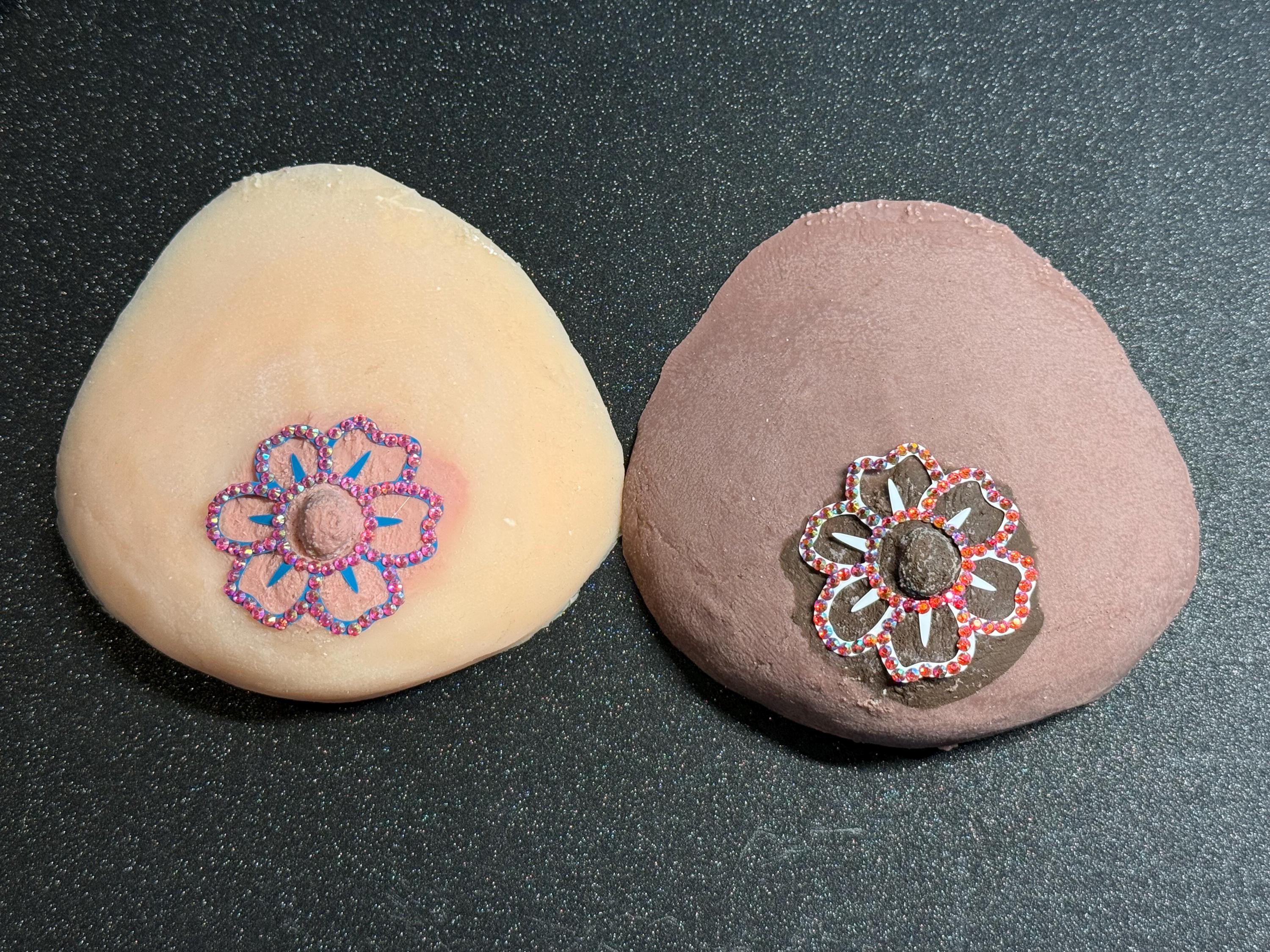 Rhinestone Flower Nipple Pasty | Rave Body Jewelry | Discreet Packaging